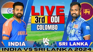 🔴 Live India vs Sri Lanka 3rd One Day Live Match Score amp Commentary  IND vs SL Live match Today [upl. by Linder]