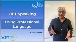 OET Speaking live class with Harmi  Professional language [upl. by Eremehc]