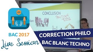 Bac Blanc Séries Techno  Correction en live de lépreuve de Philosophie [upl. by Ydnis506]