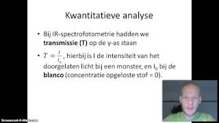 Kwantitatieve analyse met spectrofotometrie [upl. by Mona]