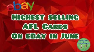 Highest Selling AFL Cards afl aflcards afl2024 ebay sales [upl. by Llertac]