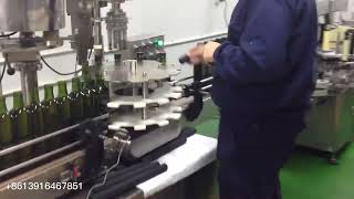 Automatic 6 nozzle olive oil bottle filling machine filling line for Spain client [upl. by Genesia]