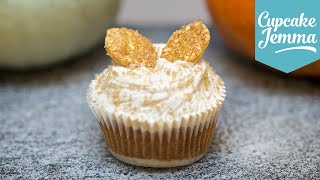 Super Awesome Pumpkin Pie Cupcake Recipe  Cupcake Jemma [upl. by Gildus]