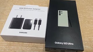 SAMSUNG 45W CHARGER ORIGINAL REVIEW amp UNBOXING  PRICE CHARGING TEST [upl. by Prior]