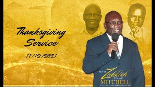 Thanksgiving Service for The Life of Rev Dr Zedekiah Mitchell November 12 2021 Ochi Rios St Ann [upl. by Annahavas126]