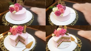 كيكة أعياد الميلاد راقية بذوق layer cake pistache framboise [upl. by Letsyrhc]