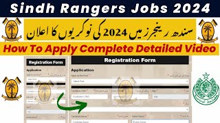 Sindh Rangers Jobs 2024 How To Apply  StepbyStep Application Guide [upl. by Pfeifer276]