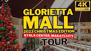 Inside the GLORIETTA Mall in MAKATI  2023 Shopping Mall Philippines Walking Tour 🇵🇭 [upl. by Ynatterb944]