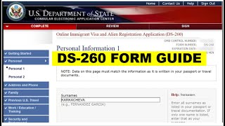 DV Lottery  DS260 Form Explained  Everything You Need To Know [upl. by Suoivatra367]