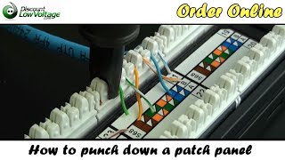 How to Punch Down a Network Ethernet Patch Panel [upl. by Marrilee]