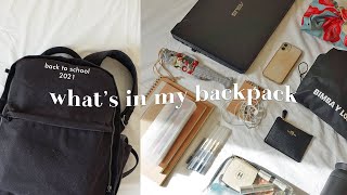 What’s in my backpack realistic 🎒 ideas for back to school how I study amp stay at uni all day [upl. by Yawnoc]