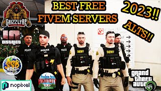 NEW Top Best Fivem GTA Roleplay Servers2023 Free Non Whitelisted Fivem Servers Cars Clothes Jobs [upl. by Gibby]