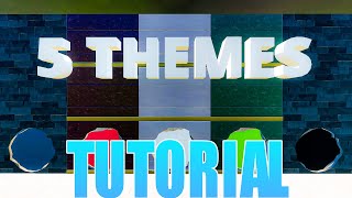 5 Themes Escape Room All Levels Fortnite Tutorial [upl. by Byers247]