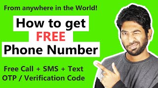 How to get a FREE Phone Number  Free Virtual Number for Verification and OTP Codes [upl. by Anived739]