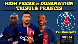 Formasi PES PSG Full Gameplay Season 2023 2024 [upl. by Ynnattirb]