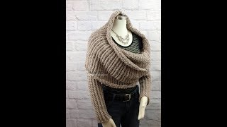 Peyton II Scarf Sweater Crochet Pattern [upl. by Fredenburg]