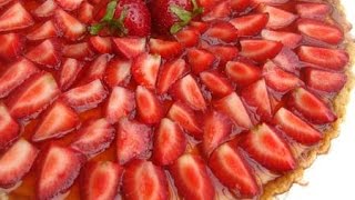 CROSTATA DI FRAGOLE CON CREMA PASTICCERA [upl. by Siuqramed634]