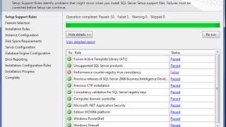 Fix Microsoft SQL 2008 Setup Performance Counter Registry Hive consistency check failed [upl. by Eedyaj]