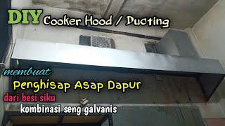 Cara membuat cooker hood dari besi siku  penghisap asap  how to make cookerhood  cookerhood [upl. by Ycats]