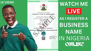 HOW TO REGISTER A BUSINESS NAME IN NIGERIA WITH CAC  A COMPLETE GUIDE 20222023 [upl. by Oironoh316]