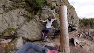 Mateřská Dovolená 6A Panský Les  Bouldering [upl. by Erdnassac]