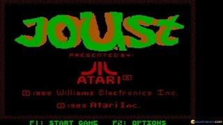 Joust gameplay PC Game 1983 [upl. by Rorrys]