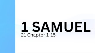 1 Samuel Chapter 21  Holy Bible  Indian Sign Language Version ISLV [upl. by Marilee320]