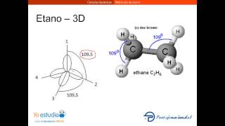 Molécula de etano [upl. by Pincas173]