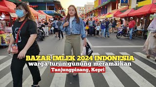 Chinese New Year bazaar 2024 chinatown but the sellers and buyers are Malays❗walkingtour Indonesia🇮🇩 [upl. by Bryna119]