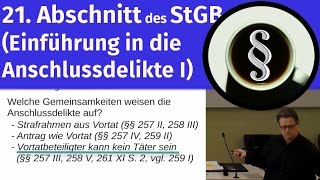 21 Abschnitt des StGB Einführung in die Anschlussdelikte I [upl. by Lorilee]