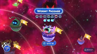 Wormy Passage 100 All Bots amp Puzzle Pieces 4K  Astro Bot [upl. by Htbazile]