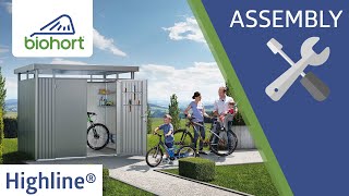 Biohort Garden Shed HighLine®  Assembly [upl. by Schreck]