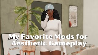 50 Mods and Overrides for Aesthetic Gameplay  The Sims 4 [upl. by Filberto]