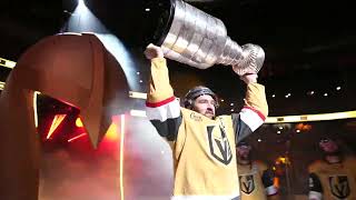 Golden Knights raise 202223 Stanley Cup championship banner FULL CEREMONY  NHL on ESPN [upl. by Bowra811]