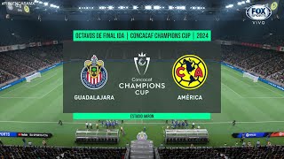 Chivas vs América  OCTAVOS DE FINAL IDA  CONCACAF Champions Cup 2024  FIFA22 [upl. by Bala764]