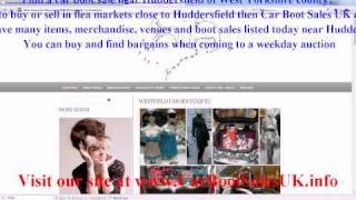 Car Boot Sales Huddersfield  Flea Market Sites West Yorkshire [upl. by Cyrilla]