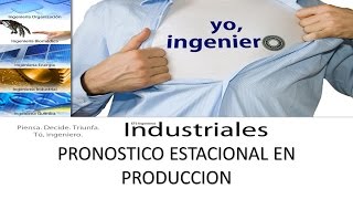 pronostico estacional estacional de produccion Excel 2016 [upl. by Neirda124]