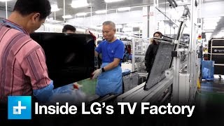 Exclusive tour of LGs OLED RampD and manufacturing facilites in South Korea [upl. by Naujal888]