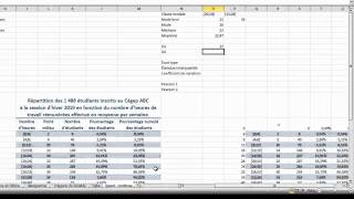 Mesures statistiques pour une variable quantitative continue sous Excel 2010 ou Excel 2007 [upl. by Kiel]