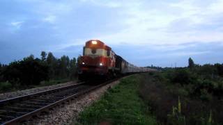 Old ICF Bangalore Rajdhani Around 110kmph  Indian Railways [upl. by Enaira]