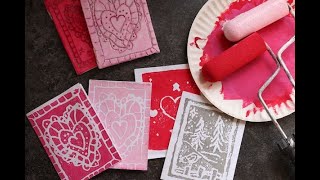 Styrofoam Printmaking Block Printing [upl. by Sinnej]