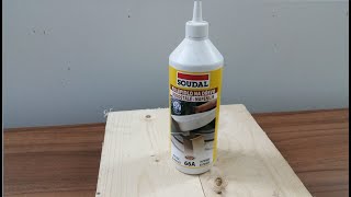 Tips for a Panel Glue UpGluing wood together to make thicker pieces polyurethane glue SOUDAL 66A [upl. by Bernat915]