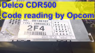 Delco CDR500 Safe Розкодування опкомом How to read code by Opcom [upl. by Arakat]