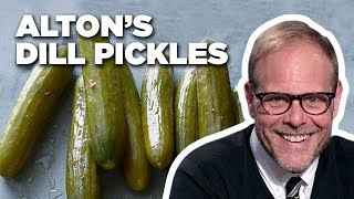 Alton Brown Makes Homemade Dill Pickles  Good Eats  Food Network [upl. by Luckett]