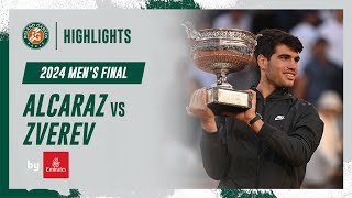 Alcaraz vs Zverev Final Highlights  RolandGarros 2024 [upl. by Nnav628]