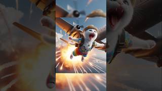 How Eagle 🦅Save White Kitten 🙀😿 Falling From The Plane ✈ Cat Shorts ytshorts shortsfeed [upl. by Clevie]