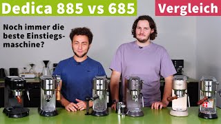 Delonghi Dedica 685 vs 885  EspressomaschinenVergleich Dedica Reihe 14 [upl. by Daisie]