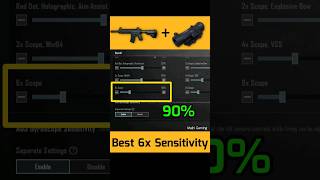 🔥6X Zero Recoil Sensitivity  6X No Recoil Spray  6X Zero Recoil Sensitivity With Gyroscope [upl. by Nalepka]