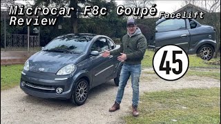 Microcar MGO F8c Coupé Facelift Review Fahrzeugvorstellung [upl. by Nesyrb]