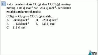 TERMOKIMIA Pembahasan soal 3 [upl. by Nacim508]